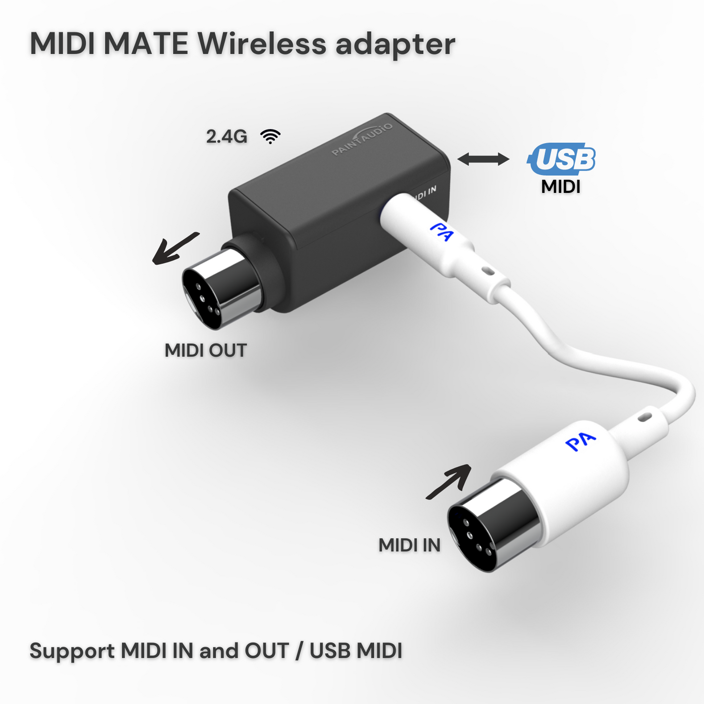 PaintAudio Wireless MIDI Adapter MIDI Mate