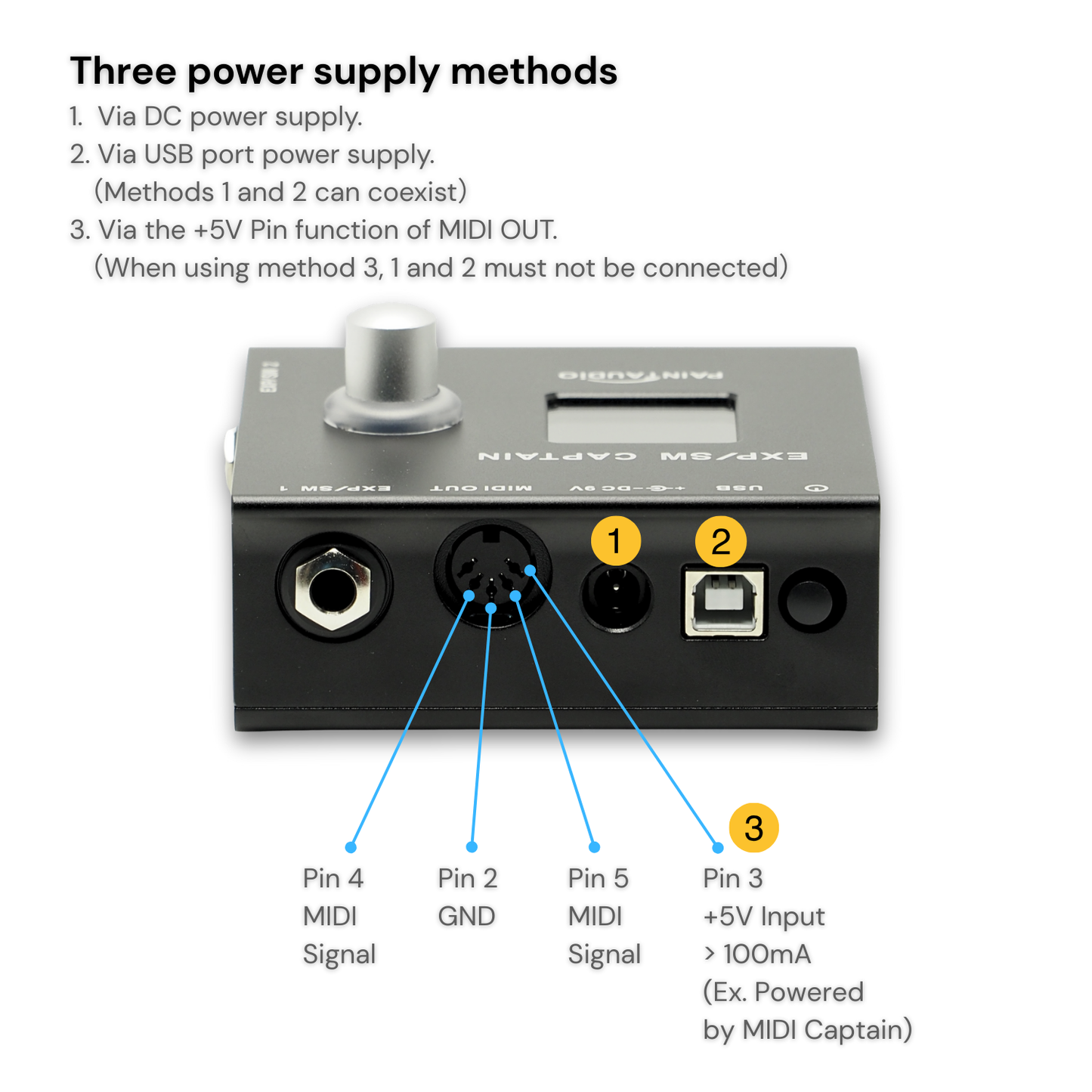 EXP/SW CAPTIAN Multi-Function Expression Pedal & Footswitch to MIDI Controller Box